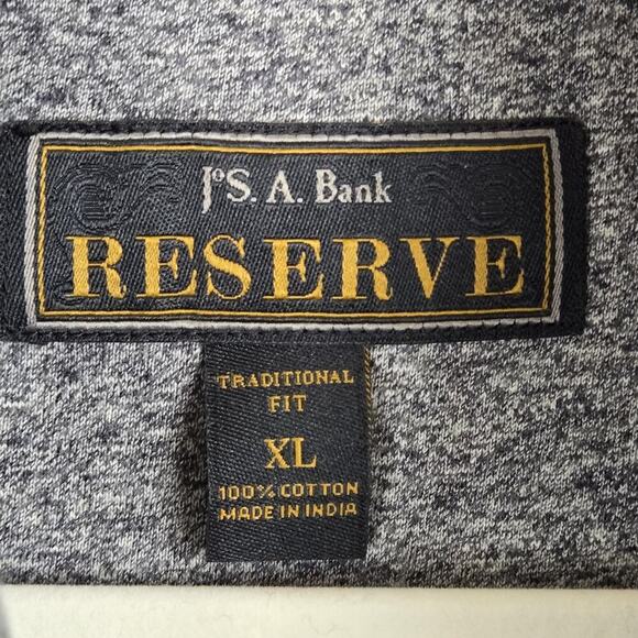 Jos. A. Bank Reserve Traditional Fit Cotton Full Zip Blue XL Eclectic Grandpa - Picture 3 of 6